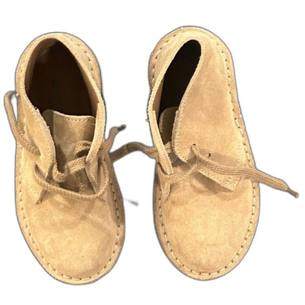 Crewcuts Kids Lace up Suede Ankle Chukka Boots Tan K9 - Picture 1 of 7